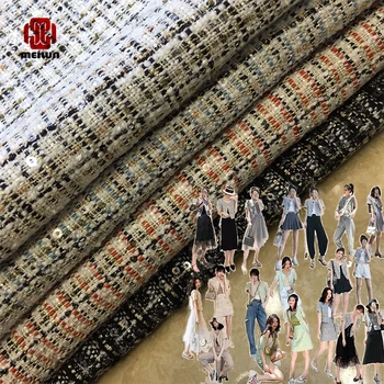 

New technology20 High Quality Sequins Lace Fabrics Latest African Sequence Lace Fabric for Bridal Lace Nigerian Net Lace Fabric