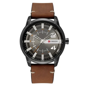 

CURREN 8306 Top Brand Luxury Fashion Unique Quartz Men Watches Leather Strap Business Wrist Watch Montre Homme Reloj Hombre
