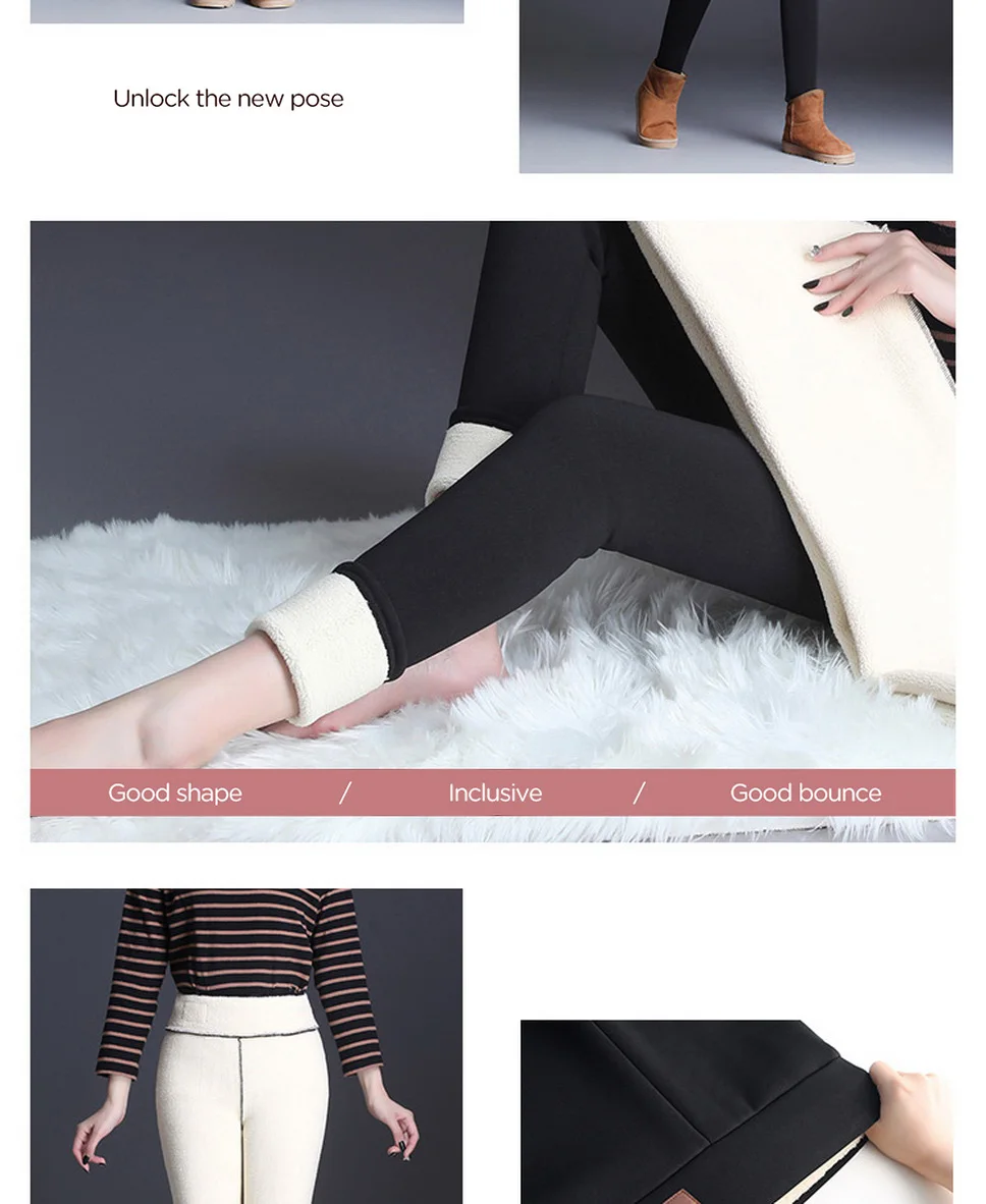 Новые зимние брюки, женские плотные леггинсы, высококачественные Стрейчевые и бархатные штаны, черные леггинсы, 5XL, спортивные штаны с высокой талией