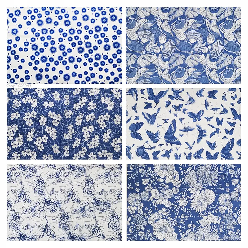 1PC Pottery Clay Underglaze Colored Flower Paper Jingdezhen Blue and White Porcelain Transfer Paper High Temperature Decal Paper