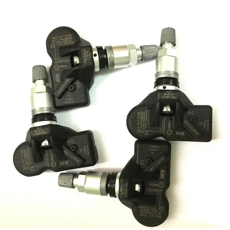 

4PCS Tire Pressure Monitoring Sensor 3AA907275B TPMS 433Mhz 3AA90-7275B For Volk-swagen CC Tiguan