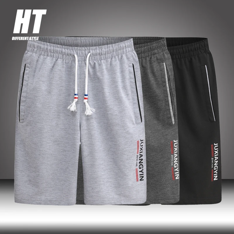 Pantalones cortos sólidos para hombre, pantalón de chándal salvaje con cordón, de entrenamiento informal, de cinco puntos, para correr y Fitness