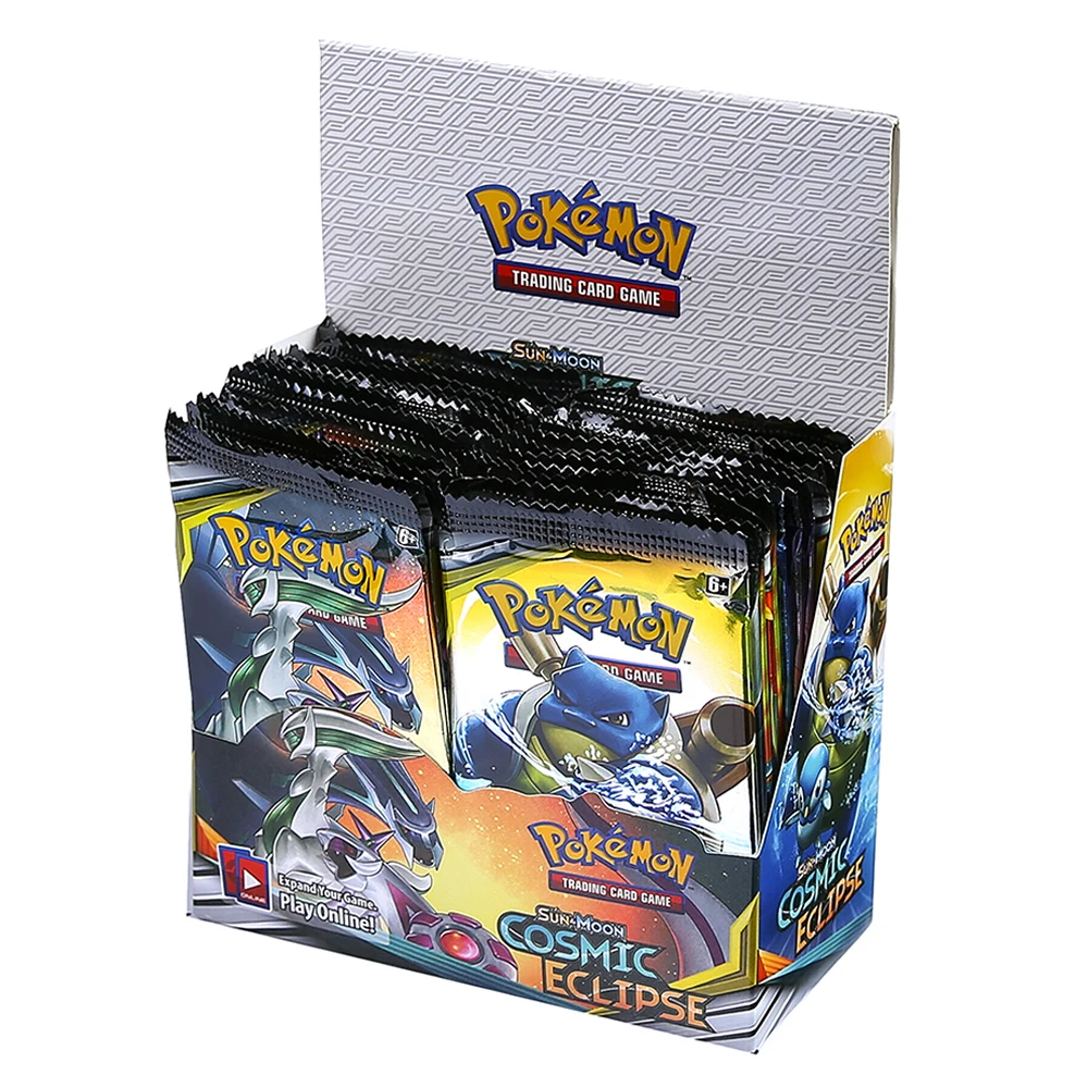 324 шт./кор. карты Pokemon COSMIC ECLIPSE GX EX Mega TEAM UP Trade Booster коллекция игровых карт английский