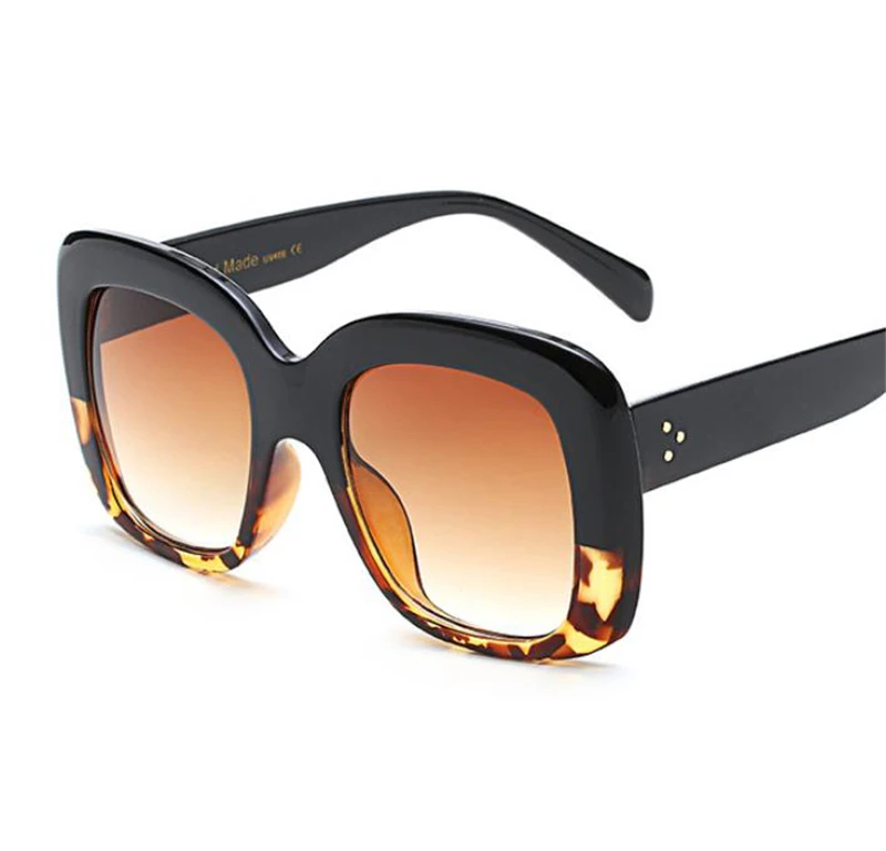 NO4. European and American fashion big box big hinge sunglasses sunglasses fashion eye sunglasses beautiful women sunglasses - Цвет линз: NO4.