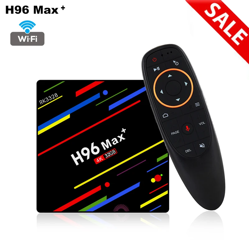 H96 Max Plus Android 8 1 TV Box RK3328 четырехъядерный 64 бит + 4 ГБ 32 4K H.265 USB 3 0 WiFi 2 4G smart box pk m8s pro w |