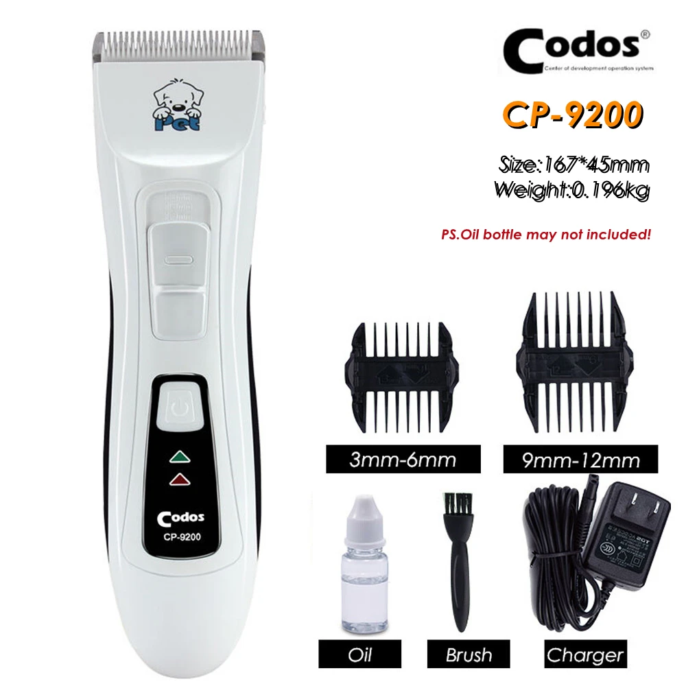 Pet Clipper Dog Hair Trimmer Rechargeable Electrical Codos CP6800 9600