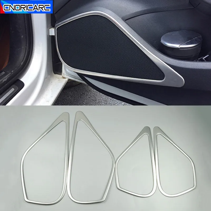 Fangfang Fit for Audi A3 8V 2013-2018 Car Door Stereo Speaker Frame Decoration Sticker Panel Trim Audio Horn Modified Accessories Decal Strip Color Name : Frame 4PCS 