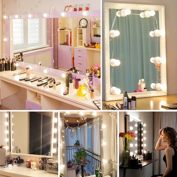 

Infrared Sensor Multifunctional Sensing Adjustable Makeup Mirror Light Hands Control Dimmable Lamp Bedroom Decor Wall Lamp