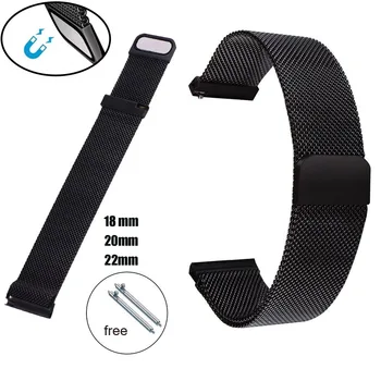 

18 20 22MM Milanese Watch Band For Garmin Vivoactive 3 4 4S Watch Smart Band Bracelets Strap For Garmin Vivoactive 3 Stainless