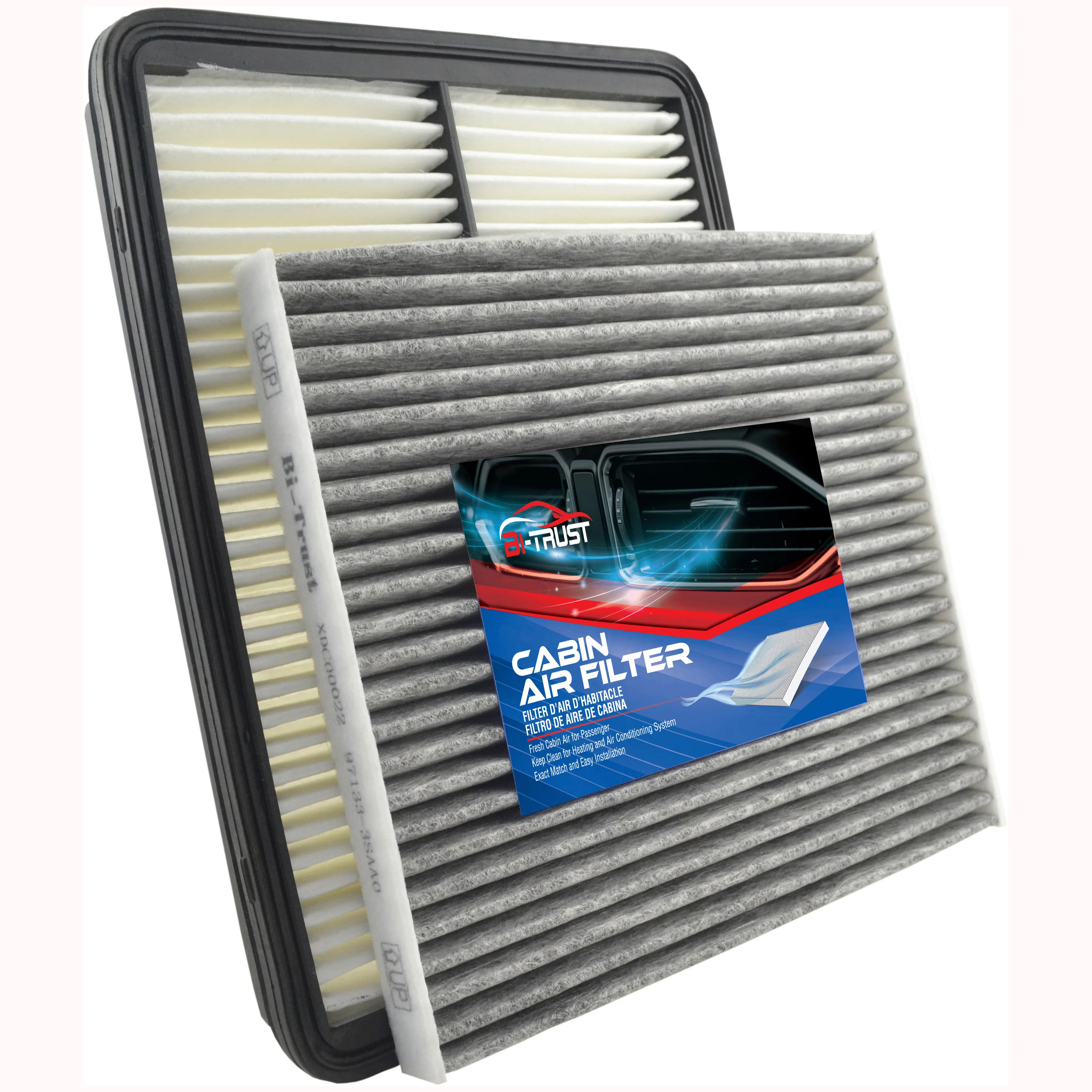 Bi-Trust Engine &amp Cabin Air Filter replacement for Hyundai Santa Fe CA11500 28113-2W100 CF11819 3SF79-AQ000 97133-3SAA0 24013 |