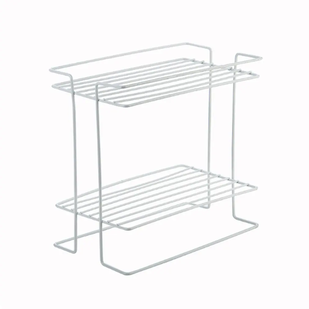 

Kitchen Double-sided Countertop Wrought Iron Spice Rack Condiment Storage Rack Kitchen Supplies Rack Home Floor Rack