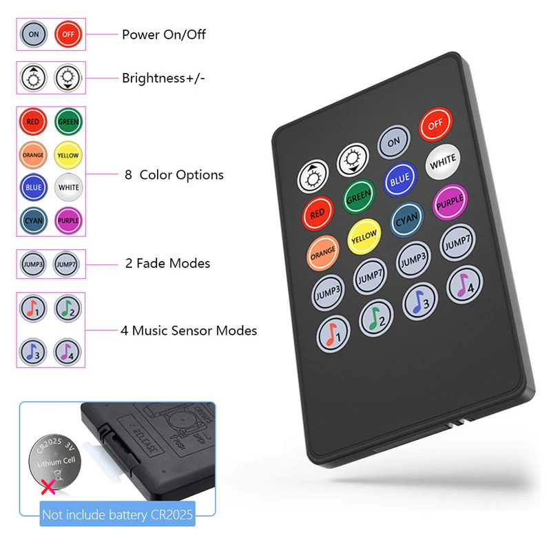 Светодиодная лента s 50 футов (15 м) меняющая цвет светильник вая с bluetooth 450