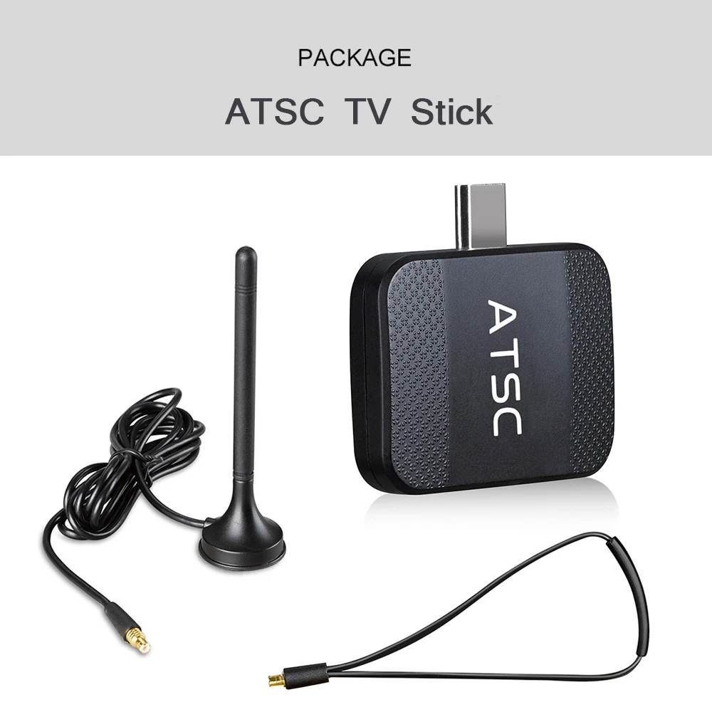 ATSC ТВ Стик тюнер микро USB цифровой ТВ рецептор для Android телефона планшета ATSC FAT USB 2,0 HD США/Канада/Южная Корея