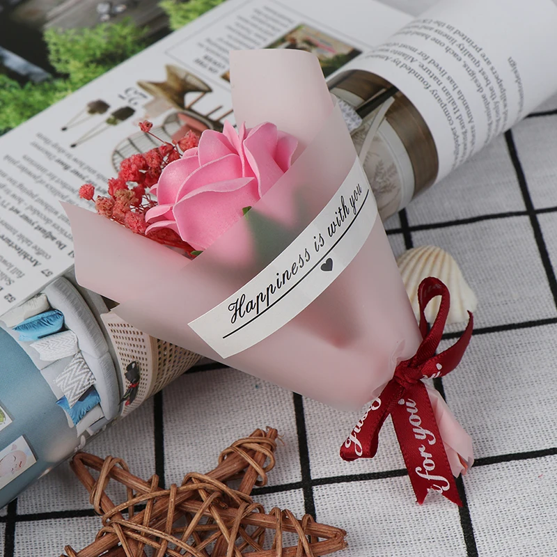 Реквизит для фотосессии букет аксессуары сушеные цветы подарок на день рождения Роза мини бумажная трубка цветок свадьба чистый и свежий Декор