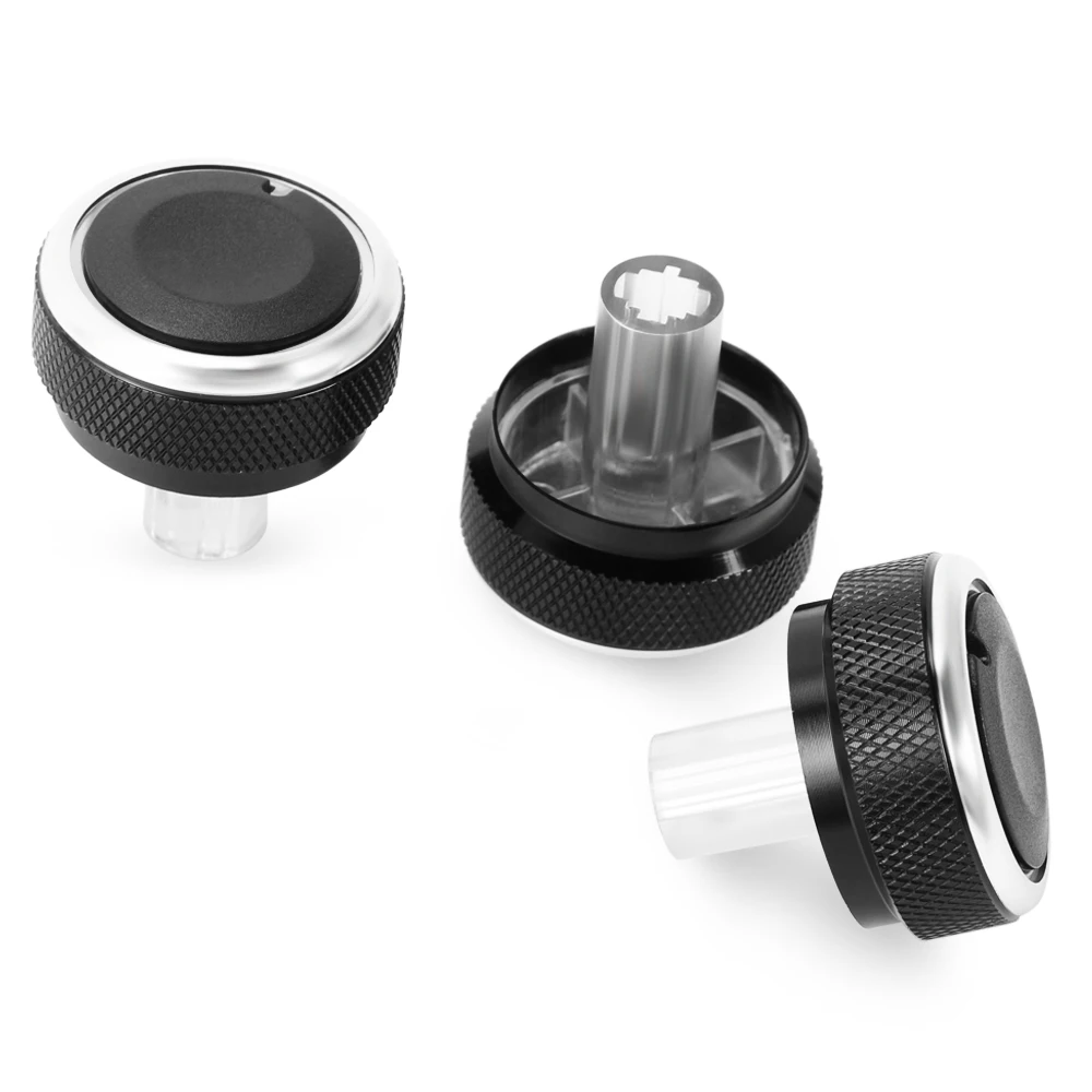 

3Pcs/Set Fit for Nissan Qashqai 2012 Aluminum Alloy Air Conditioning Knob AC Knob Heat Control Switch Button Knob Car Styling