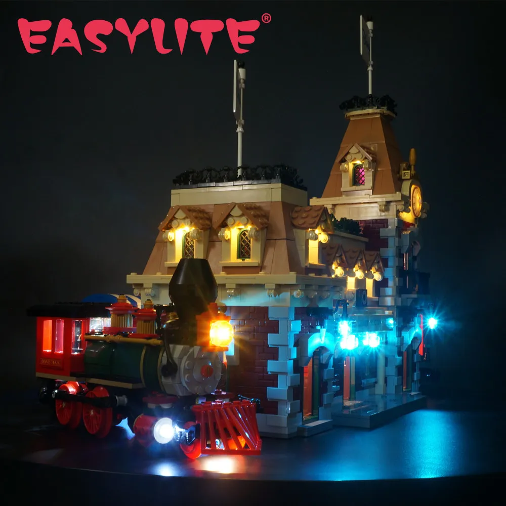 Easylite Led Light Set Per Il 71044 Treno E Stazione Giocattoli Fai Da Te Blocca Solo Mattoni Kit Di Illuminazione Non Includere Il Modello