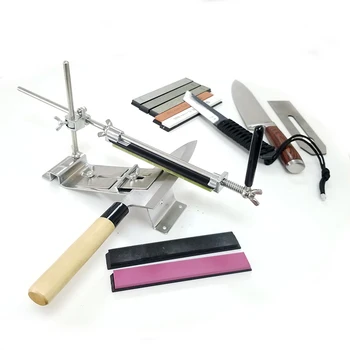 

stainless steel Knife Sharpener professional kitchen sharpening angle vertex edging machine system whetstone Sharpening stone