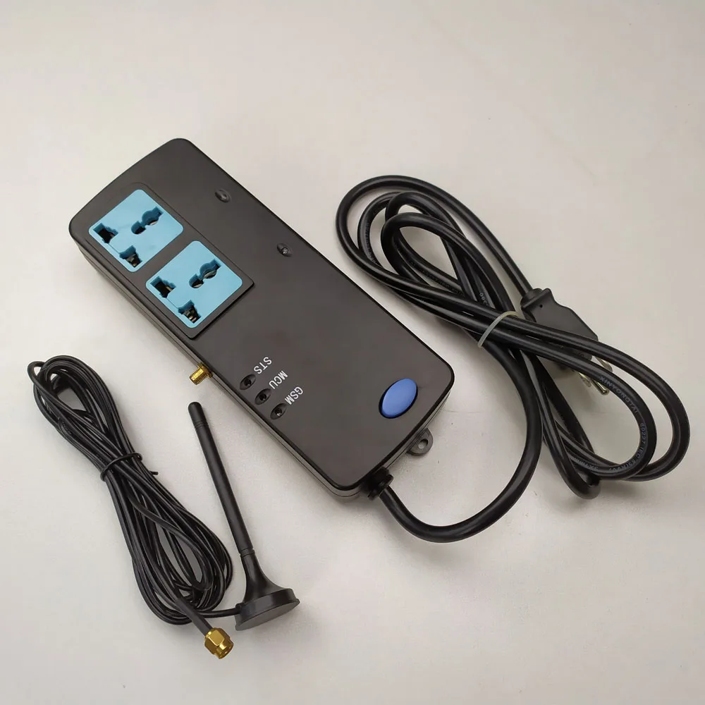 Double way GSM SMS Remote Control power strip for remote reset restart