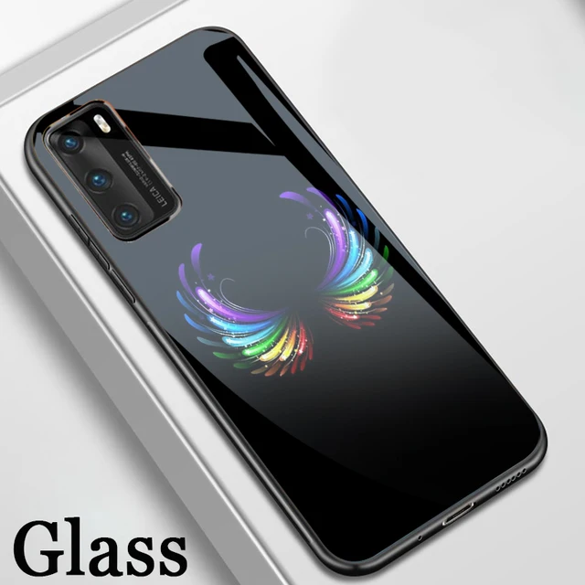 ciciber Luxury Vogue Cute Glass Case for Huawei P40 P30 P20 Honor 30 30S 20 10 Mate 40 30 20 P Smart 2020 2019 Lite Pro Funda W6394