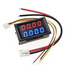 

New LCD Digital Voltage Current Meter Adjustable Ammeter Voltmeter Panel Volt Amp Detector Dual Led Display Four Digit Display