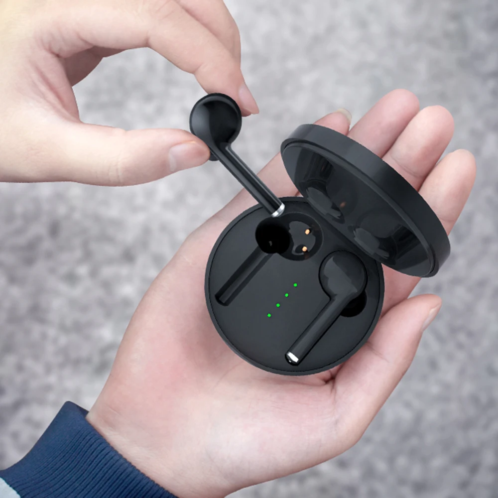TW40 TWS Wireless Earphones With Microphone Handsfree Bluetooth Headphone for iPhone Huawei Finger Touch Sport Bluetooth Earbuds