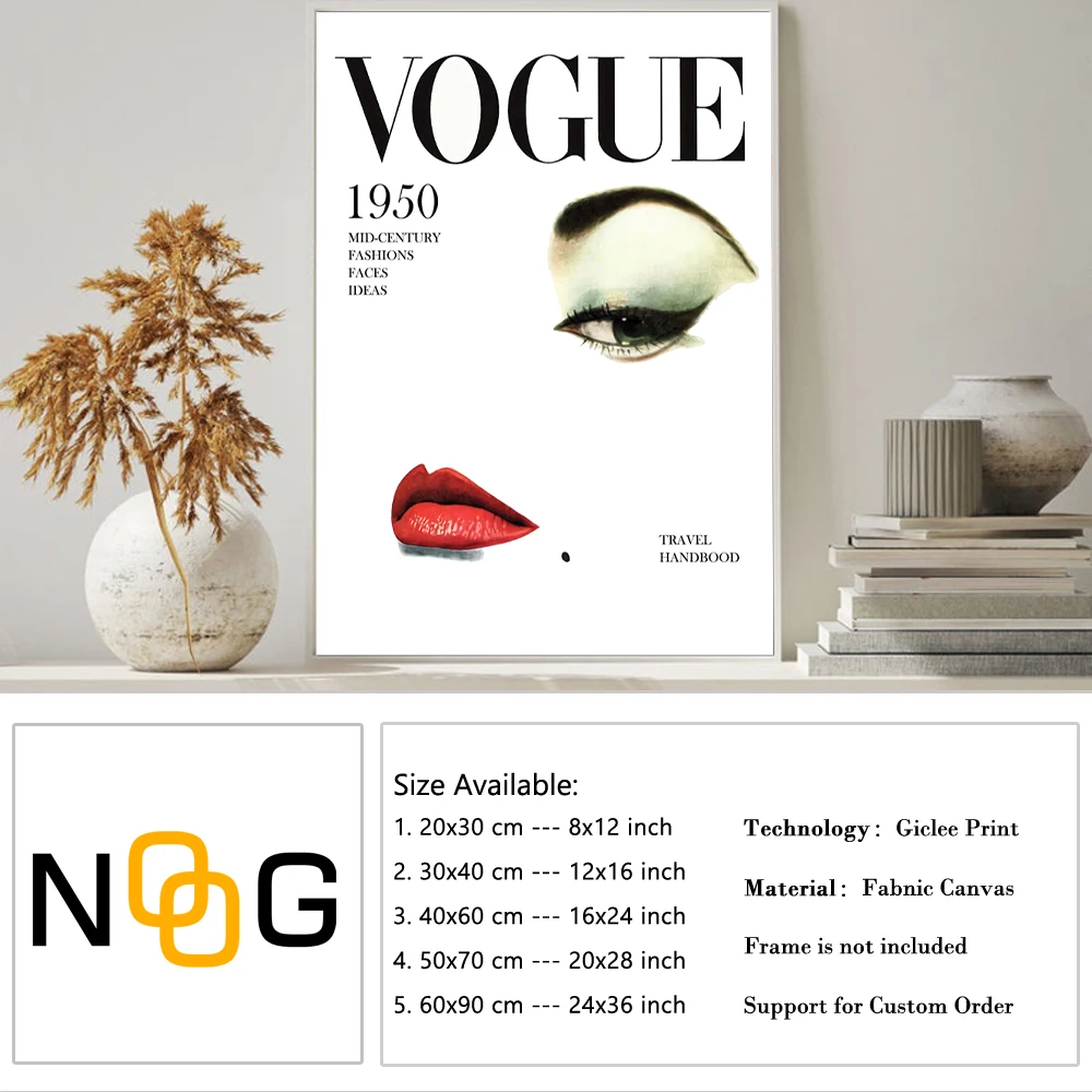 Vogue модный стиль скандинавские украшения стены искусства Постеры холсты и принты