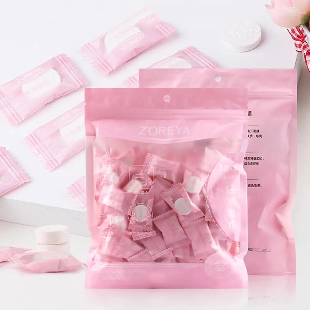 

100 pcs Portable Travel Cotton Compressed Towel Expandable Face Care Healthy Magic Towel for Outdoor Sports