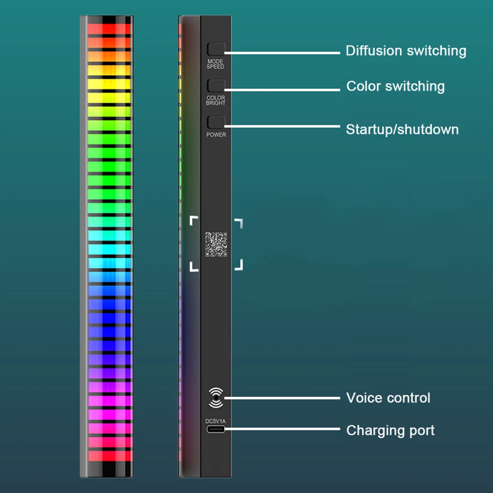 RGB Music Sound Control LED Strip Light