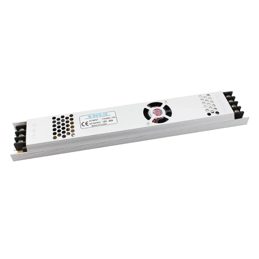 Ультра тонкий светодиодный AC Питание DC 12V LED трансформаторы DC12V 60W 100W 150W 200W 300W 220V DC Питание для Светодиодный полоски