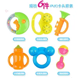 Новорожденных погремушка 6 шт. детская игрушка для малышей Набор погремушек для детей 0-1-летнему