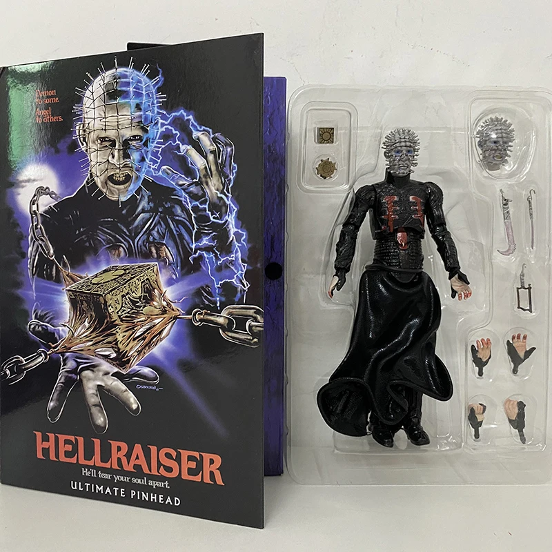 Hellraiser Pinhead Puzzle Box Cenobite Horror Ultimate 7" 18cm Action Figur Neca 