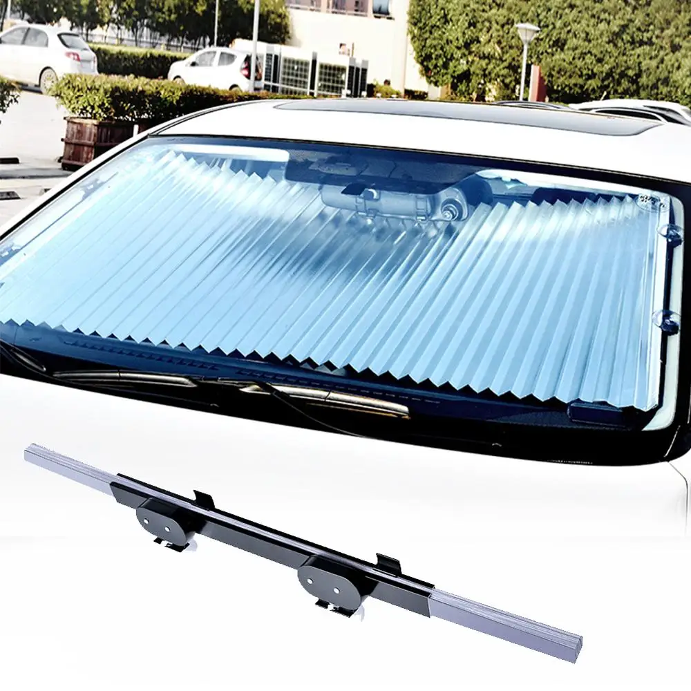 

46-65CM Retractable SUV Truck Car Front Windshield Sunshade Rear Window Parasol UV Protection Curtain