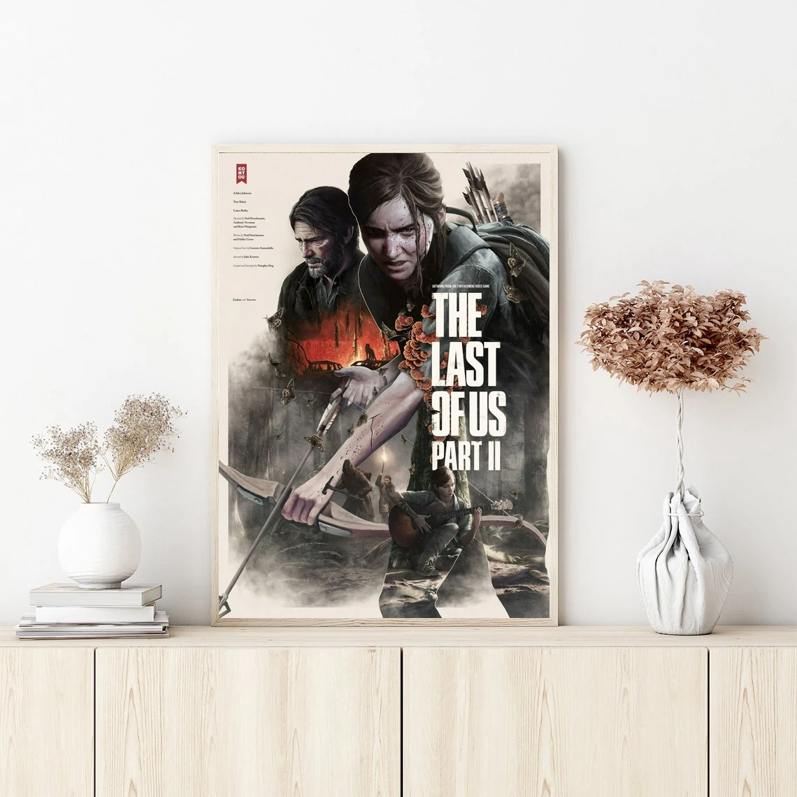 The Last Of Us Part Ii Gioco Poster Wall Art Canvas Painting Camera Da Letto Soggiorno Decorazione Domestica (Senza Cornice)