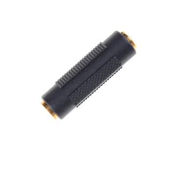 

2PCS/lot Gold 3.5mm 3 Pole Stereo Angle Female to 3.5mm 3Pole Male Audio Plug Jack Adapter Connector
