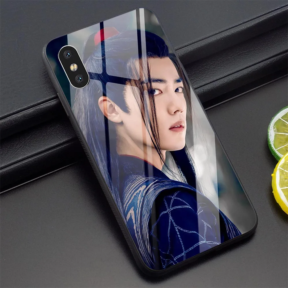K3001302 Wang Yibo Xiao Zhan чехол для телефона для iPhone Xs Max X 6 6S XR 8 Plus 7 5s 5 SE 11 Pro закаленное стекло - Цвет: K3001302