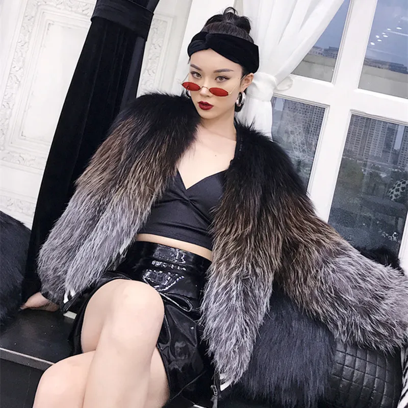 Женское пальто из натурального меха женская модная бейсбольная куртка в