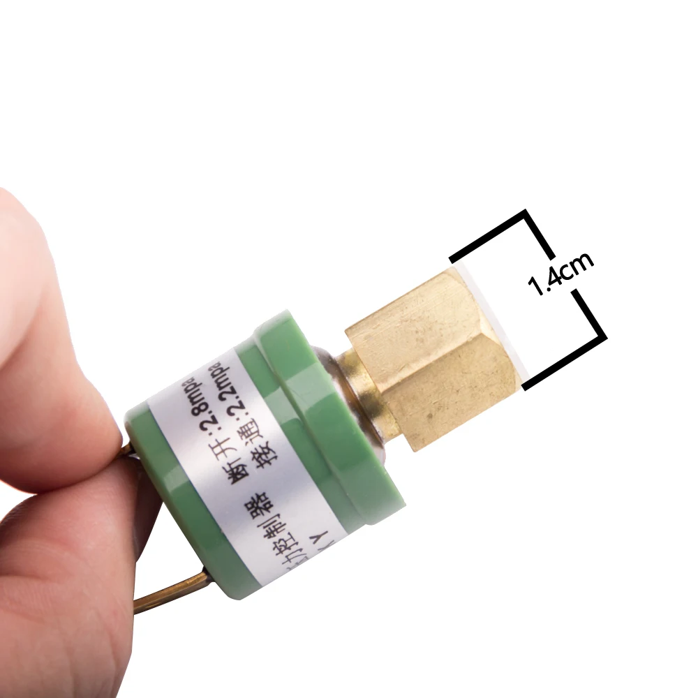 Buy air conditioner high low pressure sensor controller 10mm protection open switch air compressor heat pump parts 2.2mpa2.8mpa