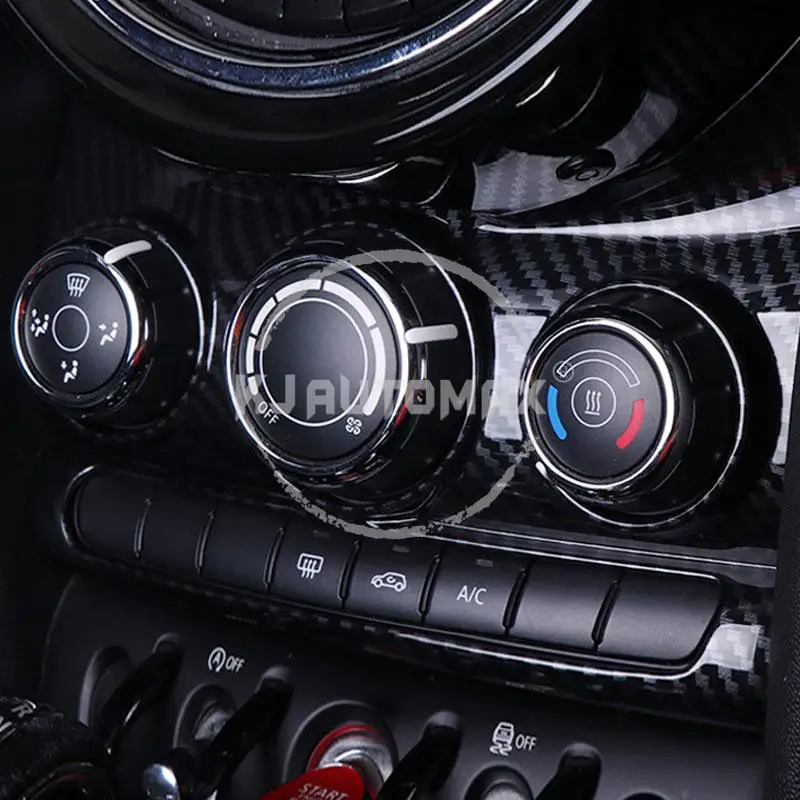 KJAUTOMAX для Mini Cooper F55 F56 кондиционер украшение углеродное волокно текстура черный 1 шт. ABS