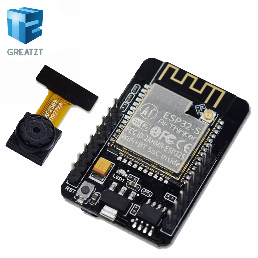 GREATZT ESP32-CAM WiFi+ модуль Bluetooth модуль камеры макетная плата ESP32 с модулем камеры OV2640 2MP для Arduino