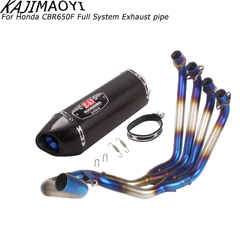 KAJIMAOYI для Honda CBR650F выхлопная труба мотоцикла заголовок Mid Link трубы скольжения на 51