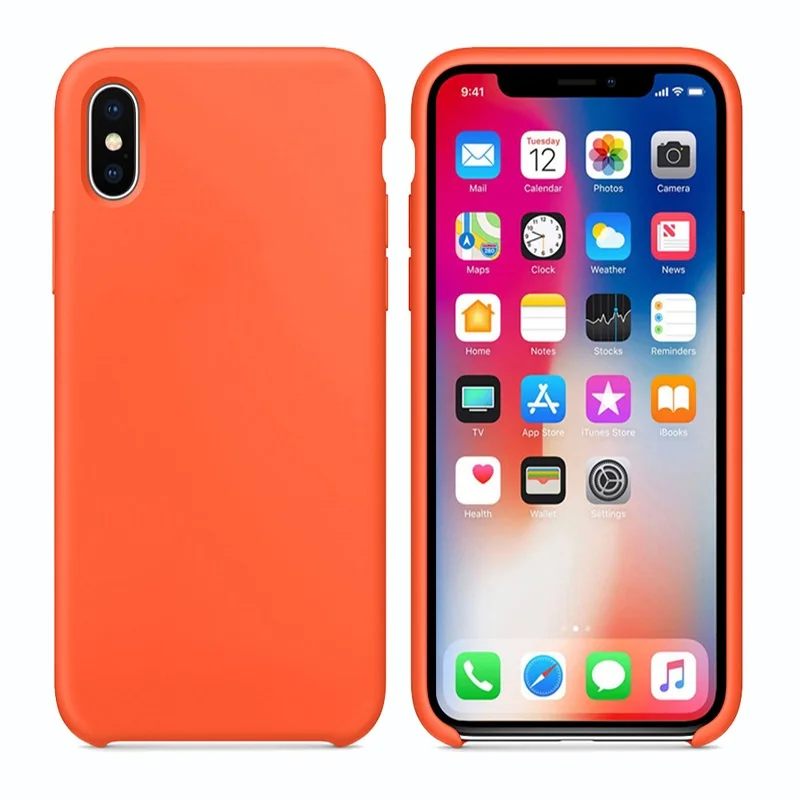 Официальный чехол для iPhone X S R M 8 5 SE 7 8 Plus 6S 6 Plus из микрофибры жидкий Мягкий силиконовый чехол для телефона