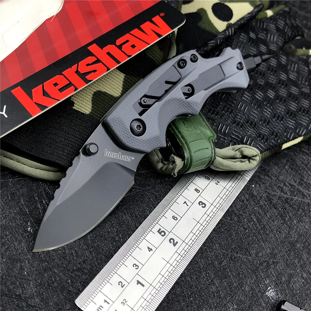 

Kershaw 8720 Folding Outdoor Camping Knife 8cr13mov Blade Aviation Aluminum Handle Multifunction Mini Tactical Every Day Knives
