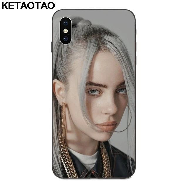 Коричневый KETAOTAO горячий певец Billie Eilish чехол для телефона s для iPhone 4S SE 5C 5S 6S 7 8 Plus X XS XR 11 Pro Чехол Мягкий ТПУ резиновый силиконовый - Цвет: Коричневый