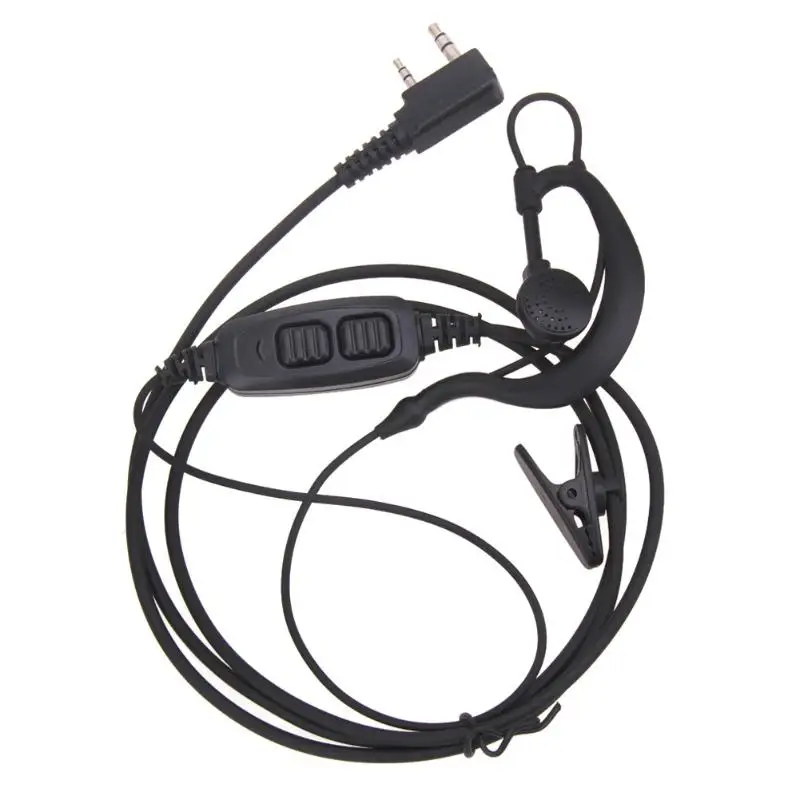 2 Pin двойной PTT гарнитуры микрофон для Baofeng UV-82 UV-8D иди и болтай Walkie Talkie s