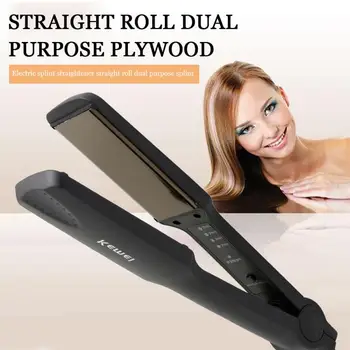 

Kemei Hot Comb Electric Hair Straightener Straightening Irons Fast Warm-up Tourmaline Ceramic Heating Plate Hair Styling Tool