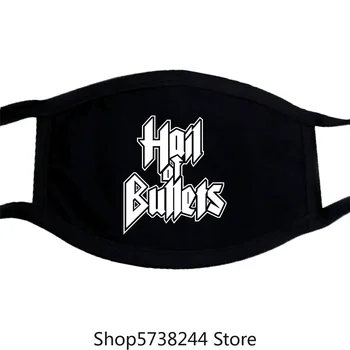 

Hail Of Bullets Logo Black Mens Mask Men Rock Band Tee Mask Washable Reusable Mask