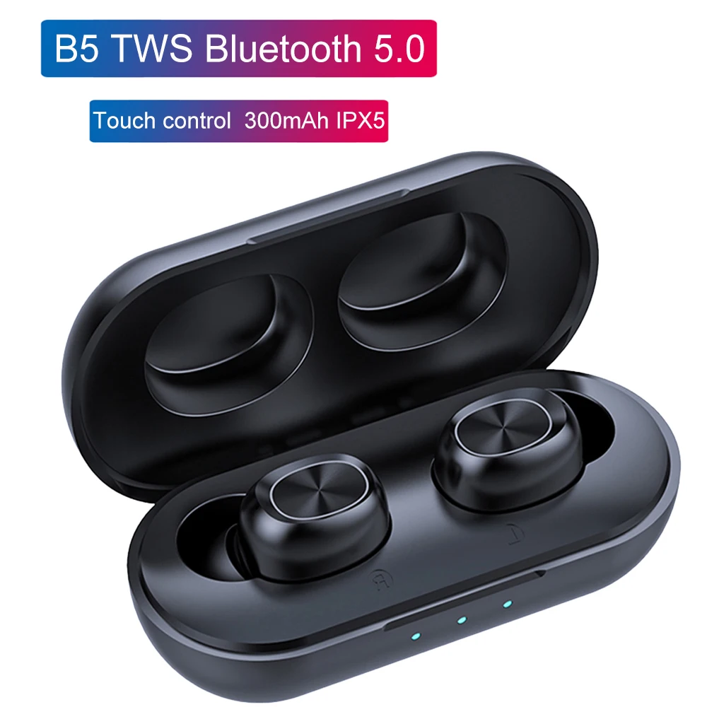 B5 наушники вкладыши TWS Bluetooth 5 0 Беспроводной сенсорный Управление