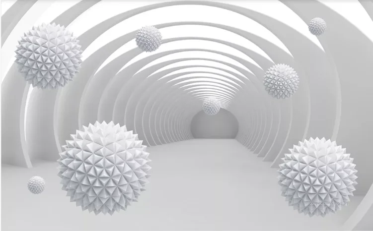 Beibehang фотообои wallpaper-3d роскошный абстрактный металлический тоннель большая настенная бумага рулон ТВ фон гостиная - Цвет: 16393418