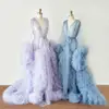 Maternity Robes Women Long Tulle Bathrobe Dresses Photo Shoot Birthday Party Bridal Fluffy Party Sleepwear Custom Made Gown 2022 ► Photo 1/6