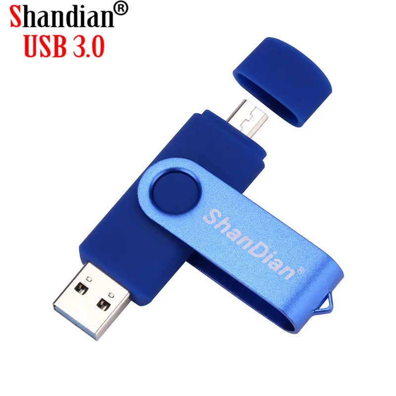 SHANDIAN USB 3 0 мобильный компьютер двойной OTG флэш накопитель 128 ГБ высокоскоростной